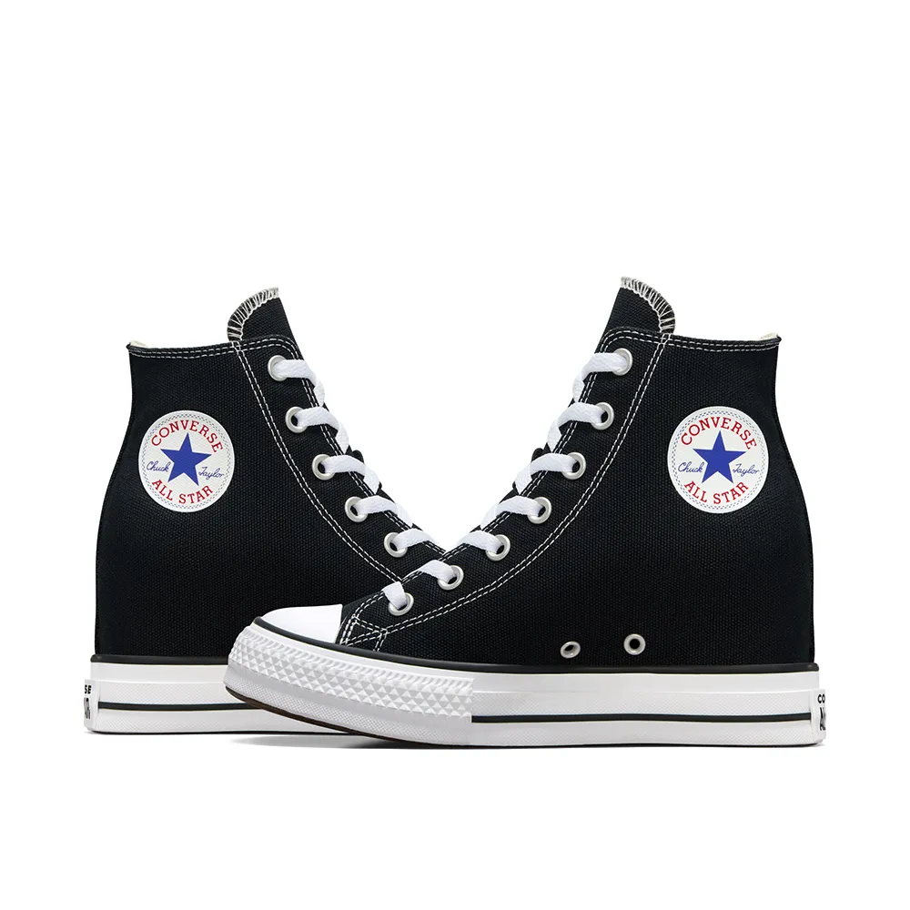 Wmns Chuck Taylor All Star Wedge Platform Hi 'Black/White'