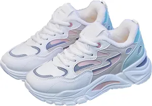 YTINGNICE Lace-up Chunky Sneakers,Chunky Fashion Sneakers for Women,Women's Platform Lace-Up Comfortable Dad Sneakers